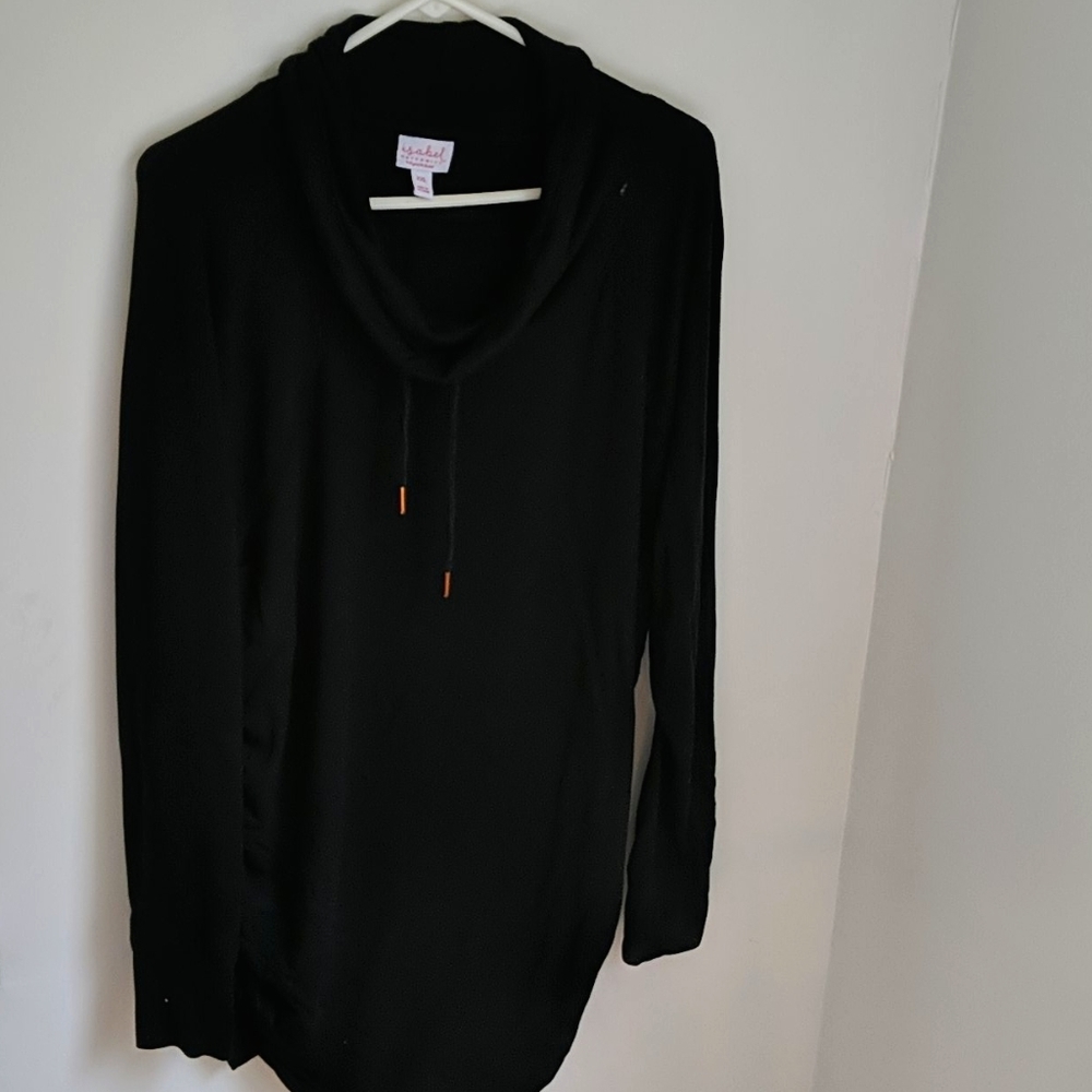 Maternity cowl neck pullover